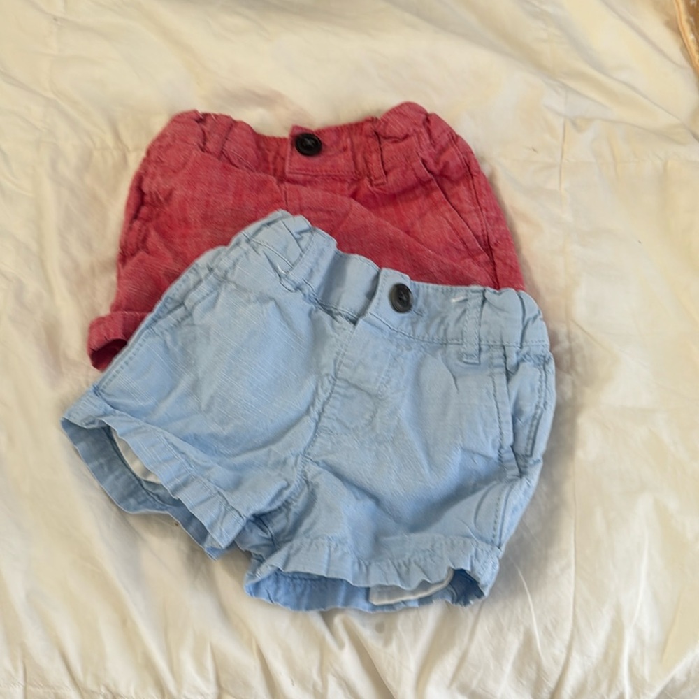 Two pair of the children’s place shorts, size 6-9mo